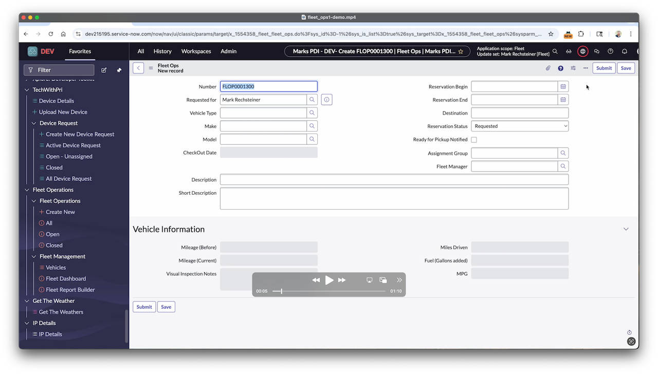 Thumbnail preview of Fleet Service Portal walkthrough