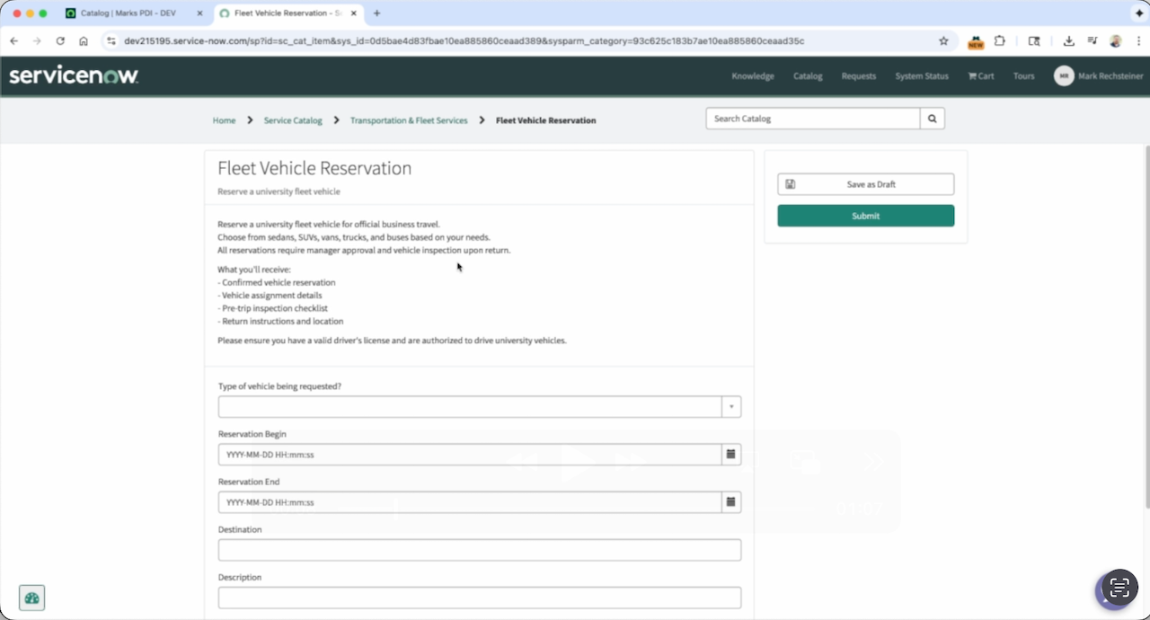 Thumbnail preview of Fleet App walkthrough