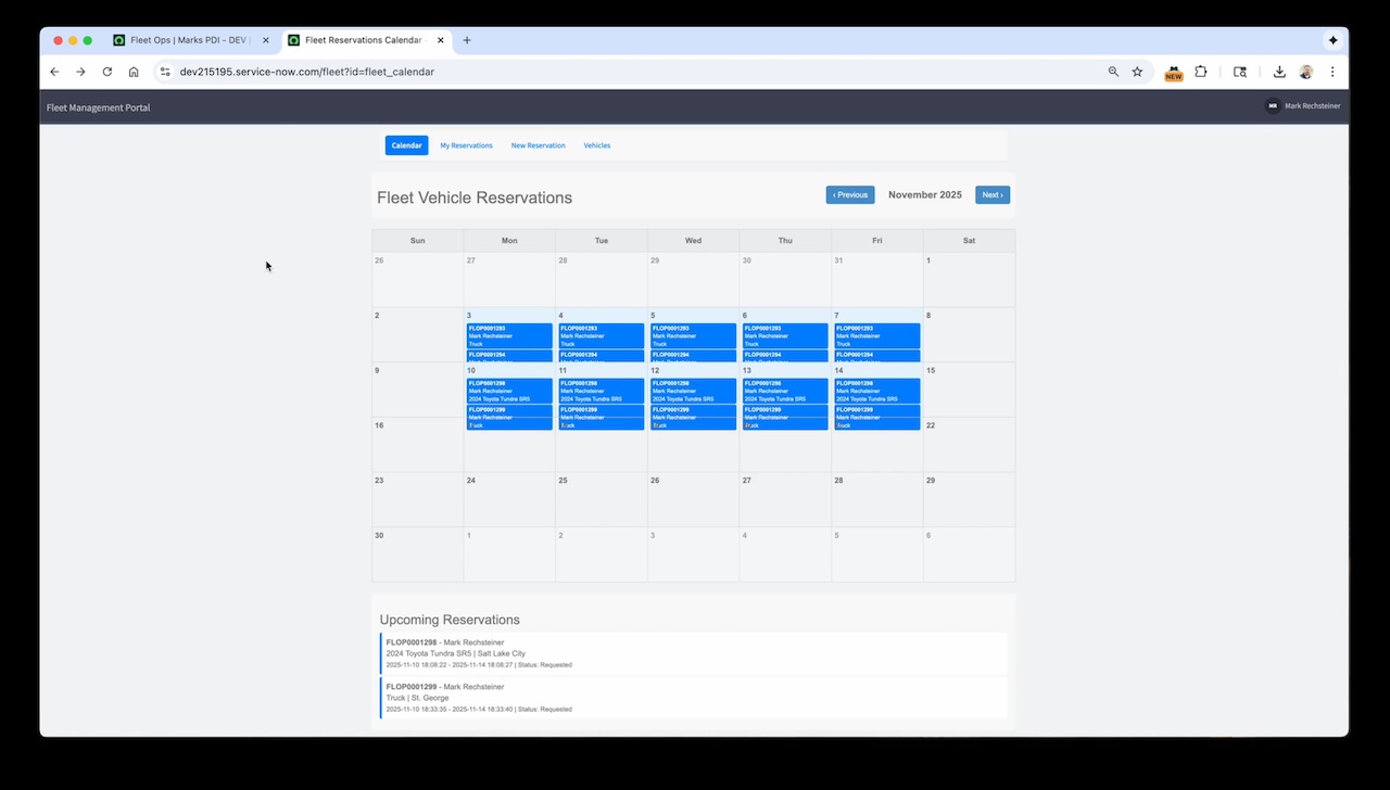 Thumbnail preview of Fleet Service Portal walkthrough